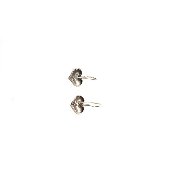 Didae Israel Sterling Silver Heart Hook Earrings - Picture 3 of 8